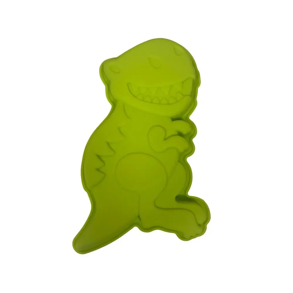 4pc Silicone Baking Mold Lot Dinosaur Mouse Heart Round Cake Pans